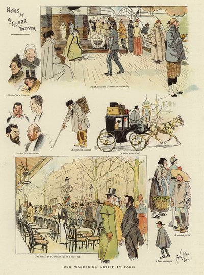 Our Wandering Artist in Paris by Phil May